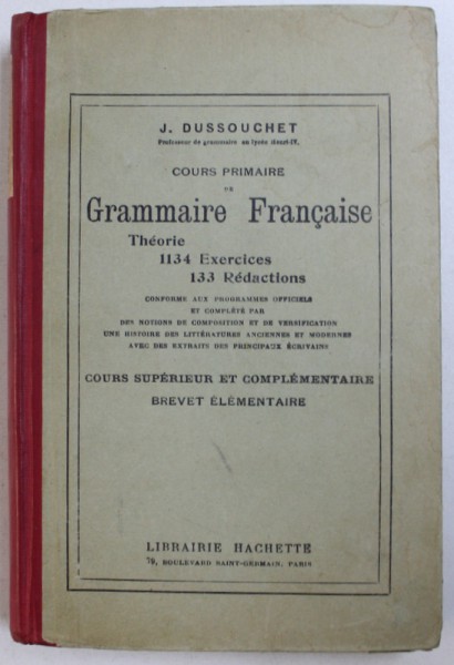 Cours Primaire De Grammaire Francaise Theorie Exercises