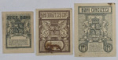 10 Bani, 25 Bani, 50 Bani, 1917, Lot de trei bancnote, Circulate