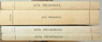 ACTA PHILOLOGICA , SOCIETAS ACADEMICA DACOROMANA , VOLUMELE I, II , III , V  , TEXT IN FRANCEZA , GERMANA , ITALIANA , 1958 -1966