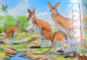 ANIMALE SALBATICE, CARTE PUZZLE, 4 PUZZLE CU 48 DE PIESE