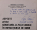 ASPECTE PRIVIND CERCETAREA LA FATA LOCULUI IN INFRACTIUNILE DE OMOR de MAIOR DR. LUPU COMAN, 1975 , DEDICATIE *