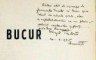 BUCUR , 1935 , DEDICATIE*