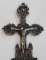 CRUCIFIX  DIN ARGINT CU RECIPIENT PENTRU MIR, FRANTA, SECOL XVIII