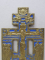 Crucifix din bronz decorat cu email, Rusia, cca. 1900