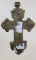 CRUCIFIX DIN BRONZ SI EMAIL POLICROM, SECOL 19