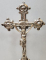 Crucifix din metal argintat, Secol XX