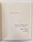 GEORGE STEFANESCU de ADRIANA BOBU , 1987 , DEDICATIE *