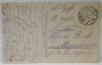 GOTT MIT UNS ! MONTAJ FOTOGRAFIC CU STEAGUL GERMANIEI SI SOLDAT SCRIIND IUBITEI DIN RZBOI , CARTE POSTALA ILUSTRATA , 1915