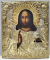 Iisus Pantocrator, Icoana cu Ferecatura, Scoala Rusa, Secol XIX