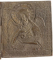 IIsus Pantocrator, Maica Domnului, Sf. Ioan Botezatorul, Triptic de calatorie din bronz, Rusia, Sec. 19