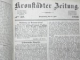 KRONSTADER ZEITUNG  1852