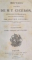 OEUVRES COMPLETES DE M.T. CICERON par JOS. VICT. LE CLERC, TOME TRENTE-QUATRIEME, PARIS  1826