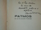 PATMOS SI ALTE SASE POEME- ILARIE VORONCA- 1933, CONTINE DEDICATIA AUTORULUI 