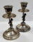 Pereche de sfesnice din argint, decorate cu amorasi, Italia, cca 1900
