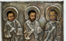 SF, IERARH VLASIE, SFINTII MUCENICI FLOR SI LAVRU, ICOANA SCOALA RUSA SECOL XIX