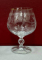 Trei pahare din cristal Bohemia pentru cognac, Secol XX