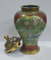 Vas Cloisonne cu capac, China, Secol XX