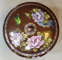 Vas cloisonne cu capac decorat cu flori, Secol 20