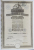 BANCA NEGUSTOREASCA A ROMANIEI , CERTIFICAT CU 10 ACTIUNI LA PURTATOR , IN VALOARE DE CINCI MII LEI , 1 IANUARIE 1925