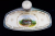 Calimara din portelan decorata cu imaginea restaurantului 'Regina Maria' din Solca
