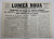 LUMEA NOUA , ORGANUL PARTIDULUI SOCIALIST SI AL UNIUNEI SINDICALE , NR. 25 , SAMBATA 13 DECEMBRIE , 1919