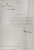 SEMNATURA OLOGRAFA A LUI MIHAIL SADOVEANU, PRESEDINTE AL SENATULUI  , PE O SCRISOARE OFICIALA , 19 NOV. 1931