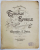 TIRIPLIC SI EPURILE , MUZICA de GHEORGHE A. DINICU , texte de NASTASE IONESCU , PENTRU VOCE SI PIANO , INCEPUTUL SEC. XX , PARTITURA