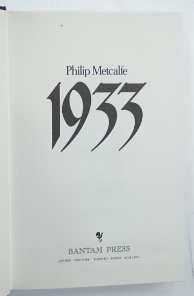 1933 by PHILIP METCALFE , 1989