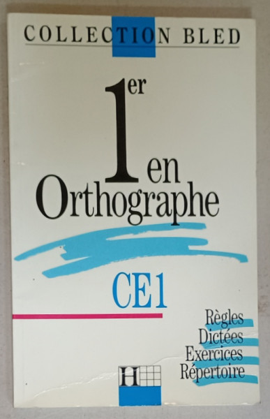 1er EN ORTOGRAPHE , CE1 , REGLES ...REPERTOIRE , 1988