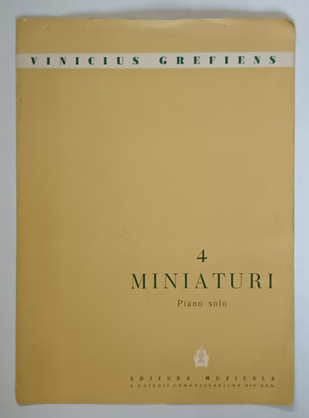 4 MINIATURI , PIANO SOLO de VINICIUS GREFIENS , 1961