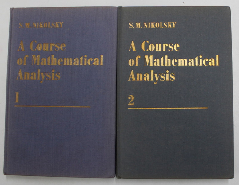 A COURSE OF MATHEMATICAL ANALYSIS , VOL. I - II de S. M. NIKOLSKY