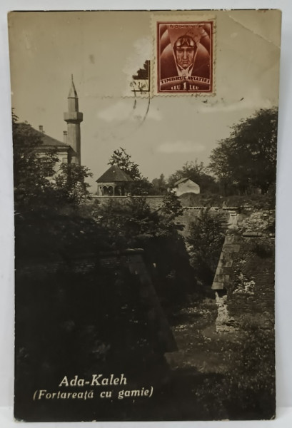 ADA - KALEH , FORTAREATA CU GEAMIE , FOTOGRAFIE FORMAT CARTE POSTALA , 1935