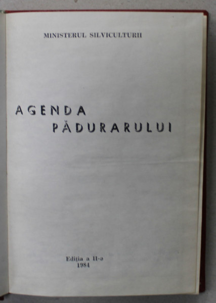 AGENDA PADURARULUI , 1984