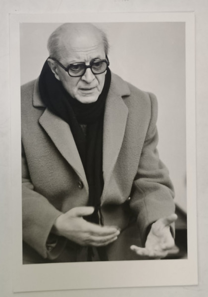 ALEXANDRU PALEOLOGU , PORTRET , GESTICULAND  , FOTOGRAFIE , ANII '80 - ' 90