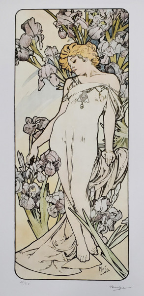 Alfons Mucha (1860-1939) - Flori de iris