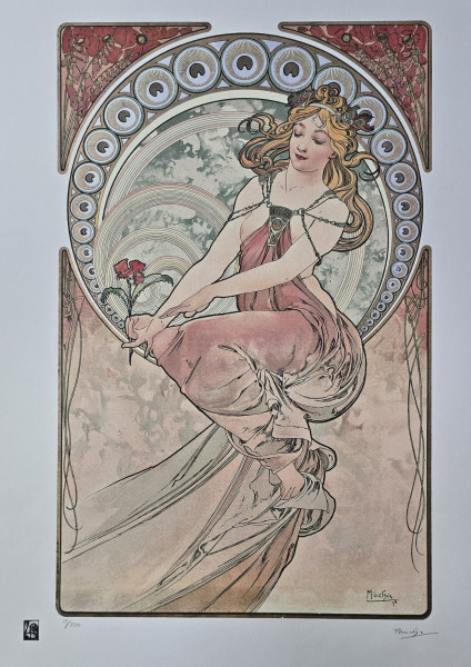 Alfons Mucha (1860-1939) - Lady in pink