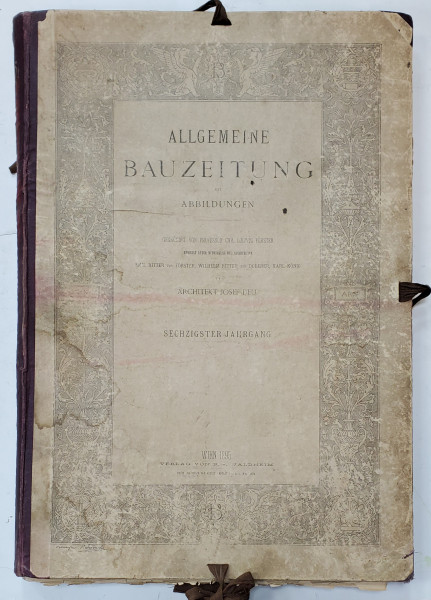 ALLGEMEINE BAUZEITUNG MIT ABBILDUNGEN  , 1 . HEFT , WIEN , 1896