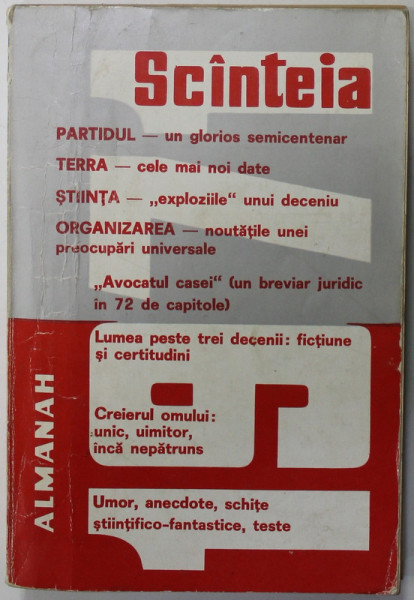 ALMANAHUL SCANTEIA , 1971