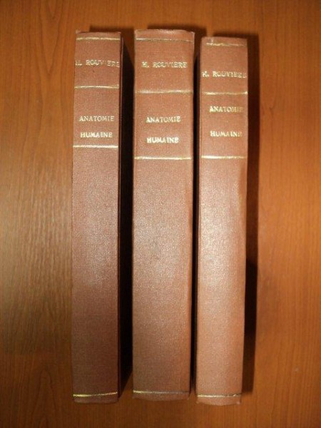 ANATOMIE HUMAINE DESCRIPTIVE ET TOPOGRAPHIQUE de H. ROUVIERE, 3 VOLUME  1943