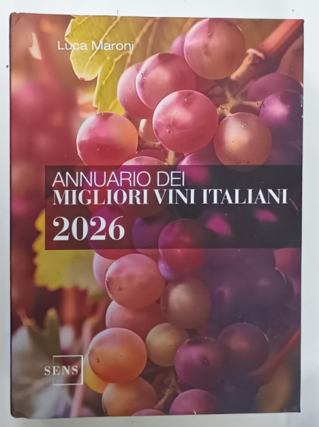 ANNUARIO  DEI MIGLIORI VINI ITALIANI di LUCA MARONI , TEXT IN LIMBA ITALIANA,  2026
