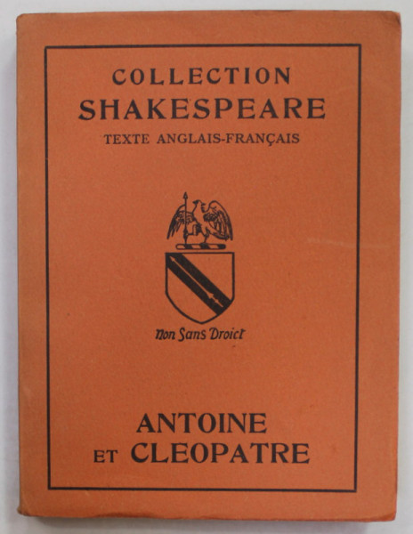 ANTOINE ET CLEOPATRE par WILLIAM SHAKESPEARE , 1926
