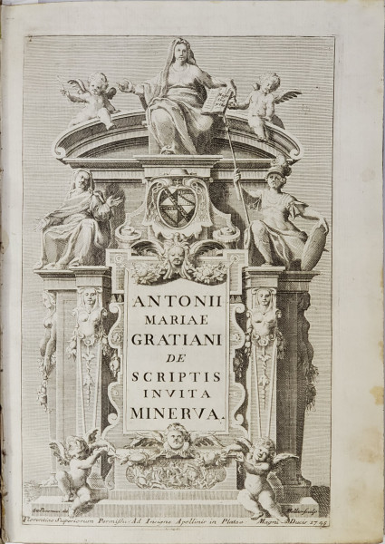 Antonii Mariae Gratiani - A Burgo S. Sepulcri Episcopi Amerini De Scripta Invita MInerva Ad Adolysium Fraterem, II Vol., Florenţa, 1745