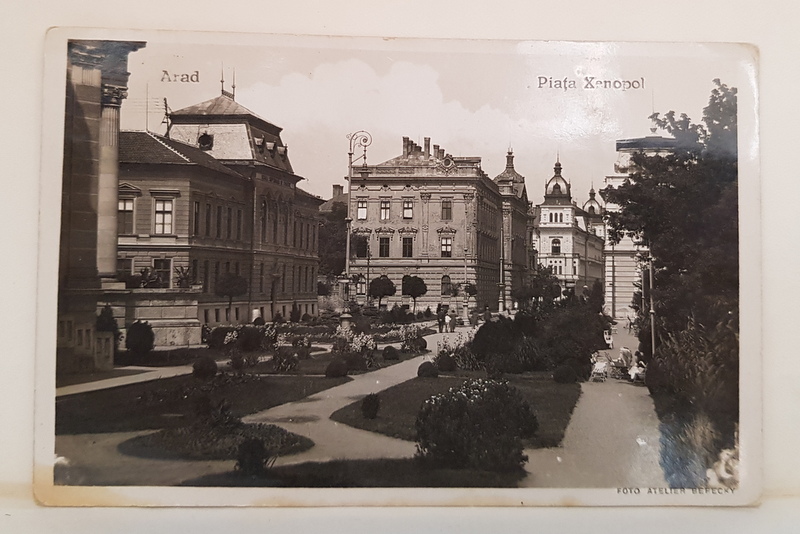 ARAD - PIATA XENOPOL , CARTE POSTALA , INTERBELICA