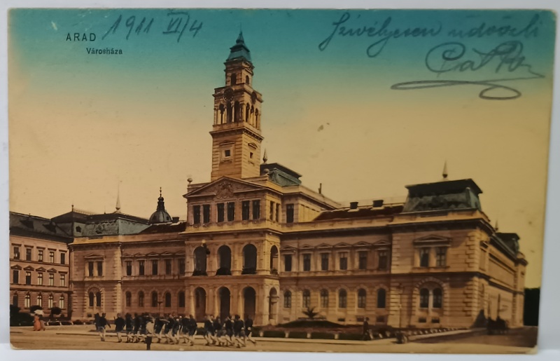 ARAD , PRIMARIA , CARTE POSTALA , 1921