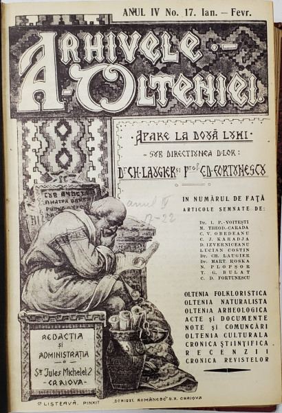 ARHIVELE OLTENIEI, ANUL IV , NR. 17-22 , 1925