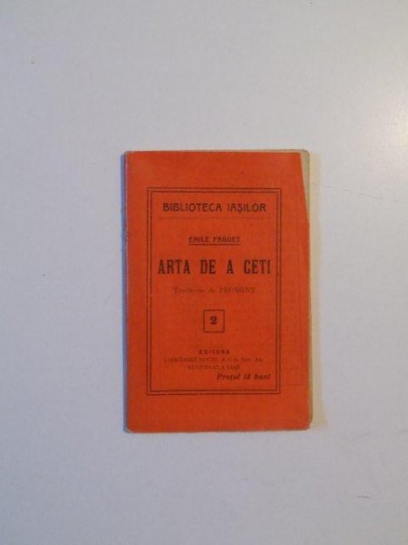 ARTA DE A CETI TRADUCERE de FROMONT de EMILE FARGUET , NR. 2