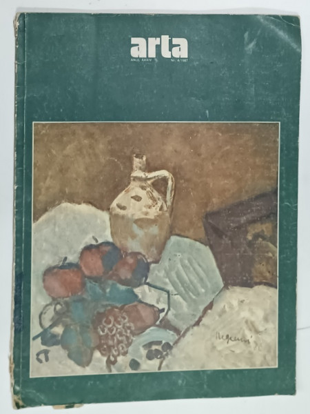 ARTA , REVISTA  A  UNIUNII ARTISTILOR PLASTICI DIN R.S.R. , NR. 4 , 1987 , URME DE UZURA