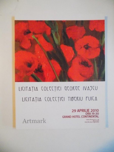 ARTMARK , LICITATIA COLECTIEI GEORGE IVASCU  / LICITATIA COLECTIEI TIBERIU  PUICA , 29 APRILIE 2010