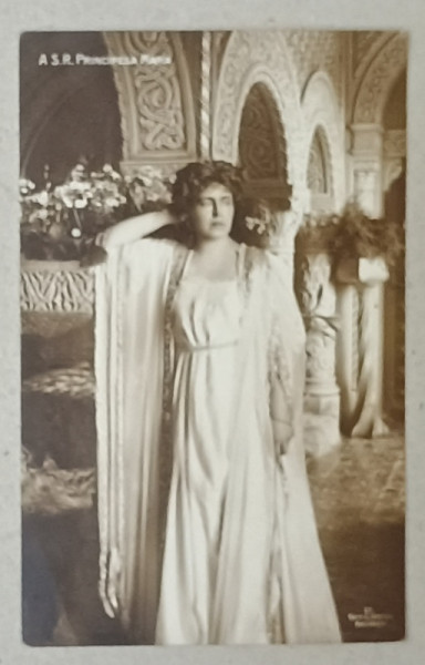 A.S.R. PRINCIPESA MARIA LA PALATUL COTROCENI  , FOTO COLECTIA A. BRAND . SINAIA , INCEPUTUL SEC. XX