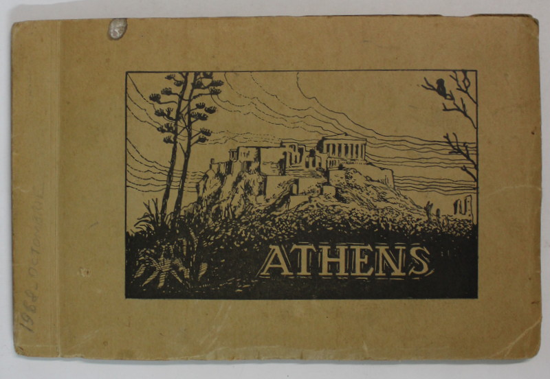 ATHENS , MINIALBUM CU FOTOGRAFII DE EPOCA , ALB - NEGRU , INTERBELIC